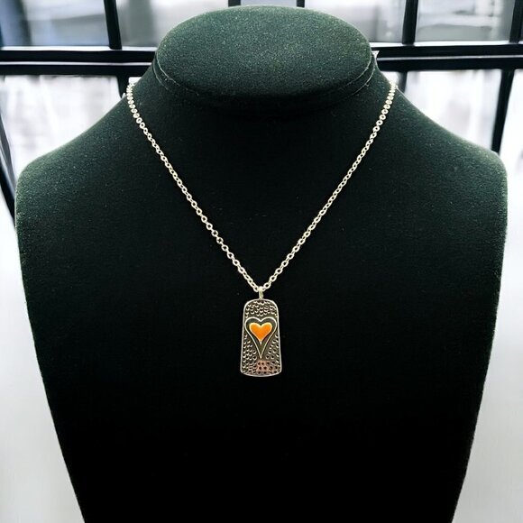 Silver Heart Necklace 18” - Picture 4 of 4